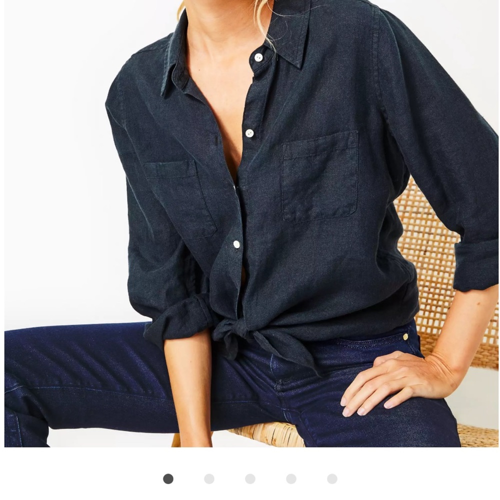 Lily Pulitzer linen top (Sea View Linen)